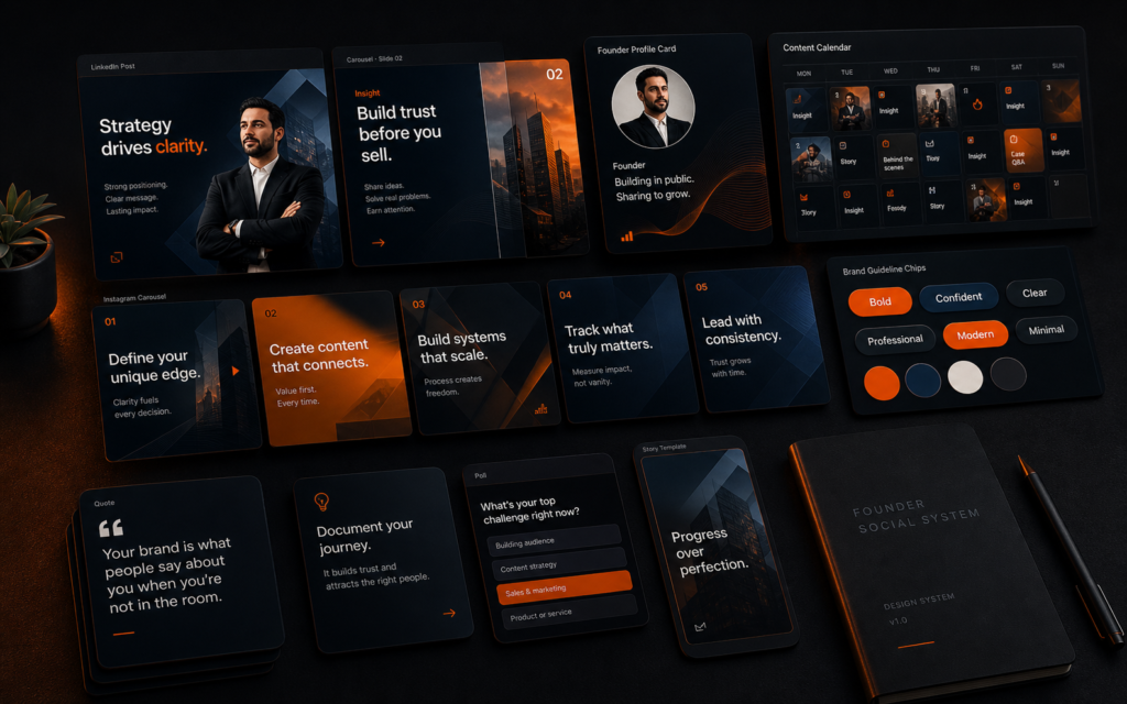 Founder Social Media Design System portfolio image
