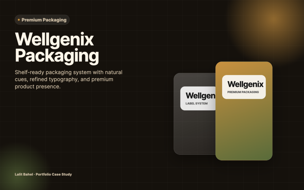 Premium packaging design board by Lalit Bahel