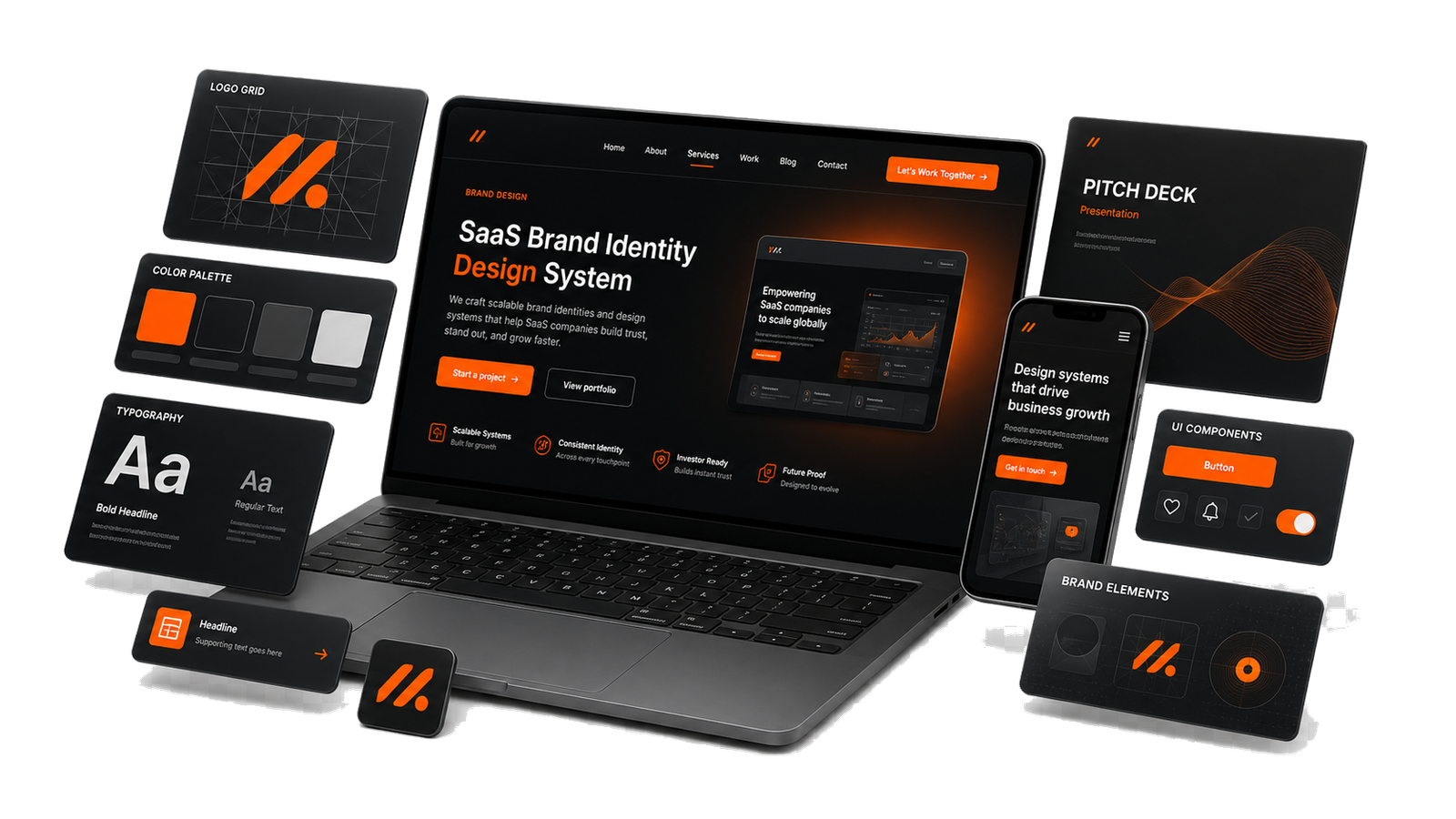 SaaS Branding hero visual