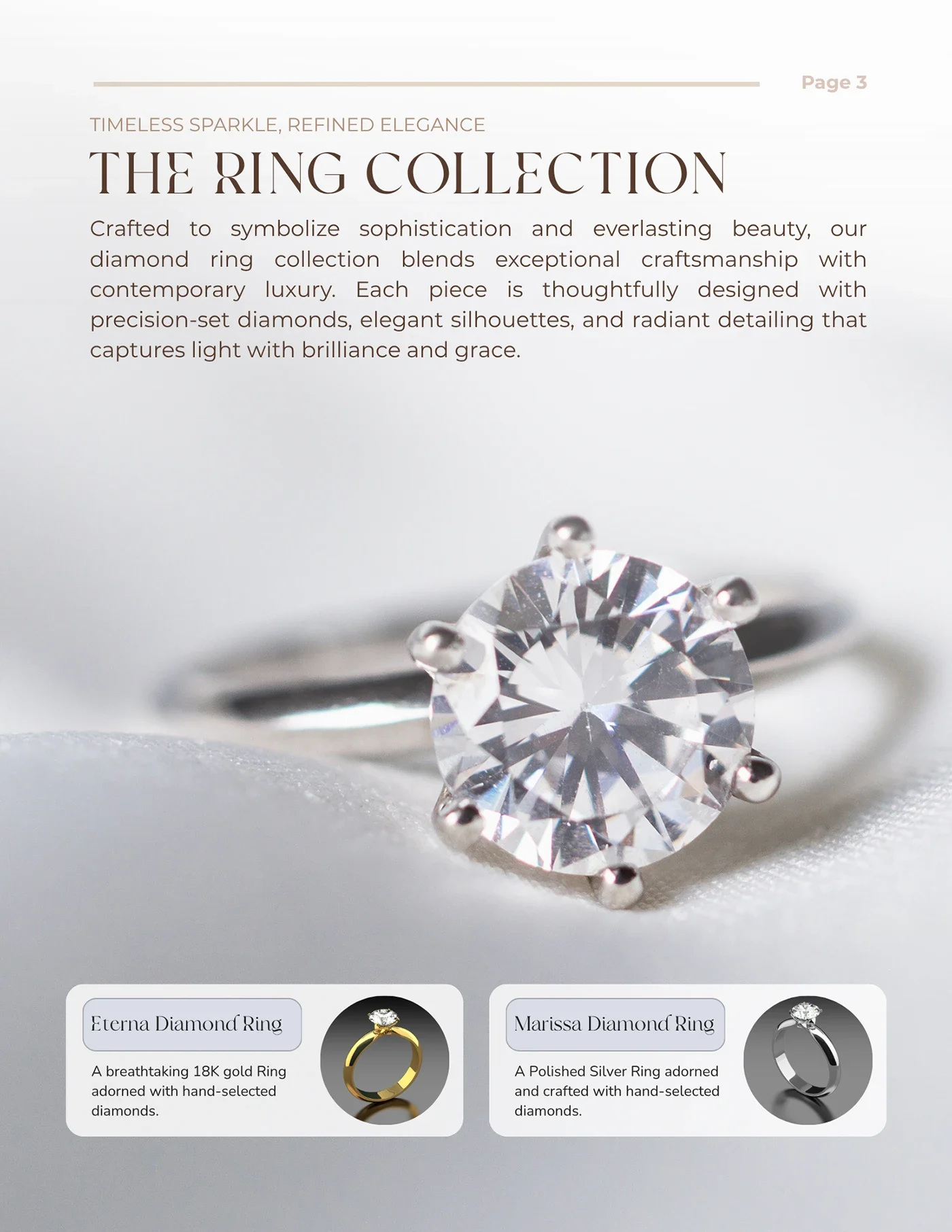 Anima Jewellers — product page layout