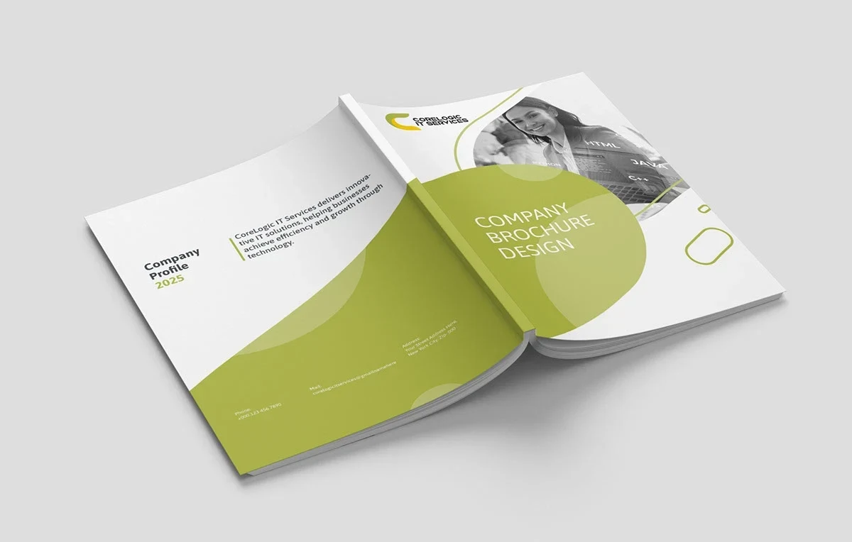 Corporate Brochure editorial design presentation 3