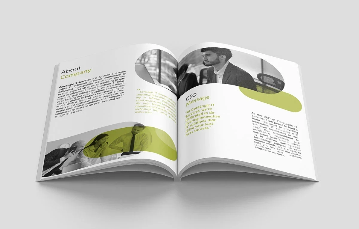Corporate Brochure editorial design presentation 5