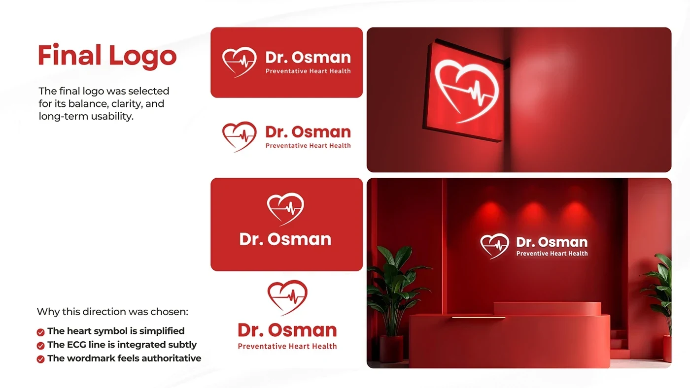 Dr. Osman brand identity presentation 3