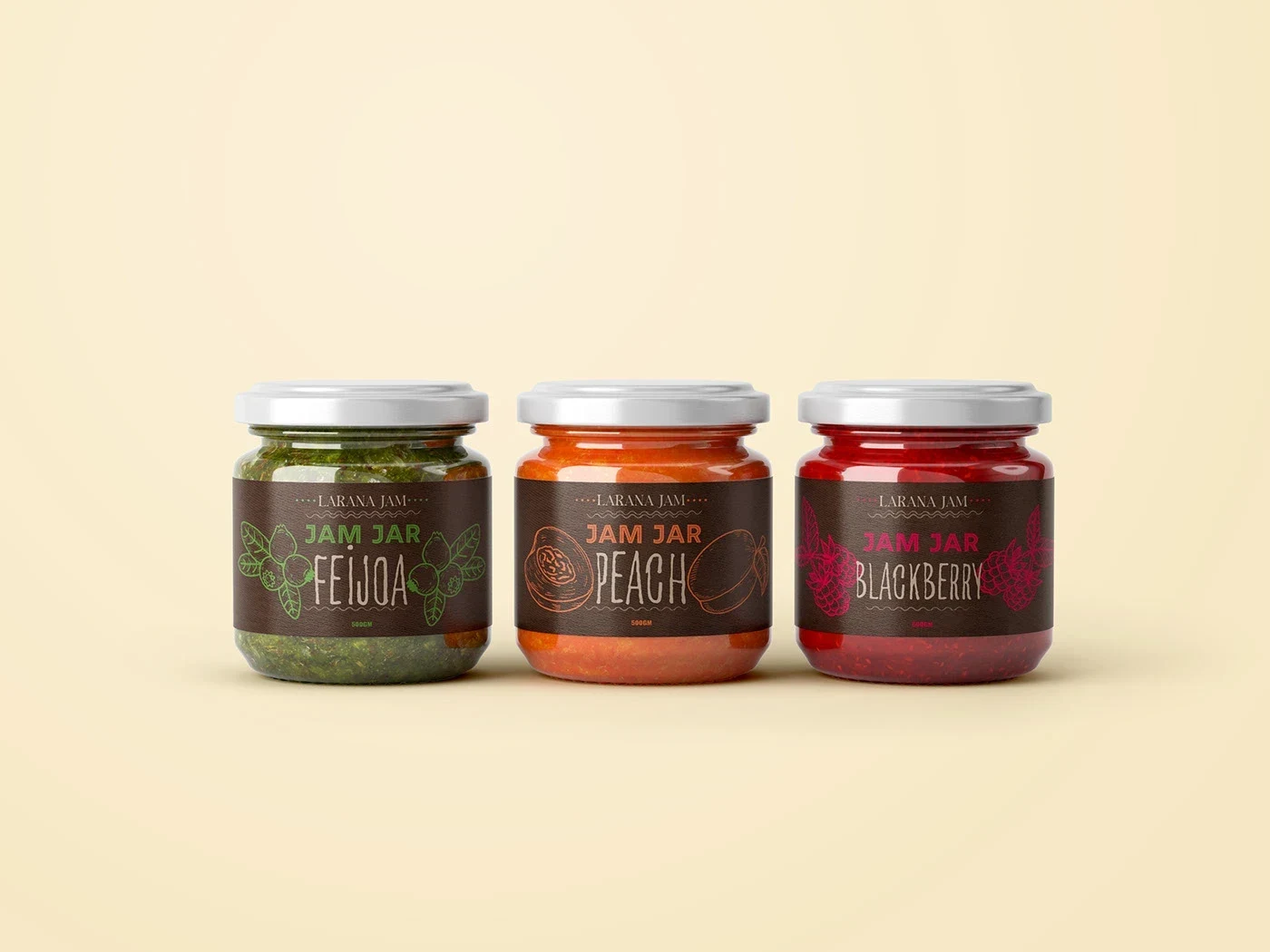 Jam Jar Collection packaging design presentation 2