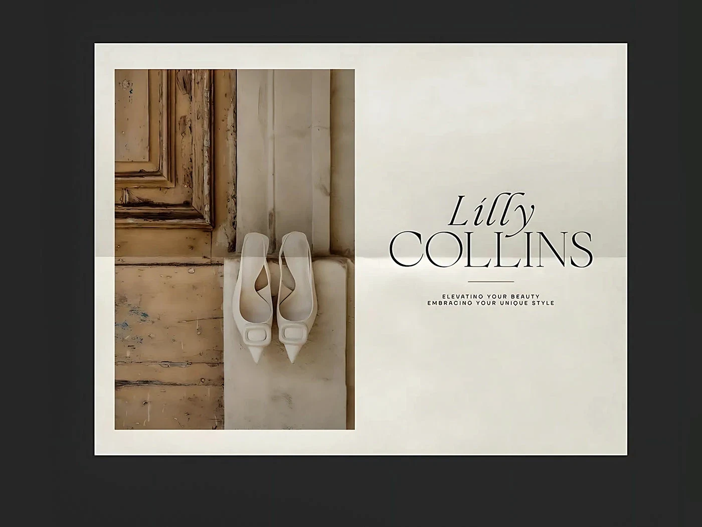 Lilly Collins brand identity presentation 5
