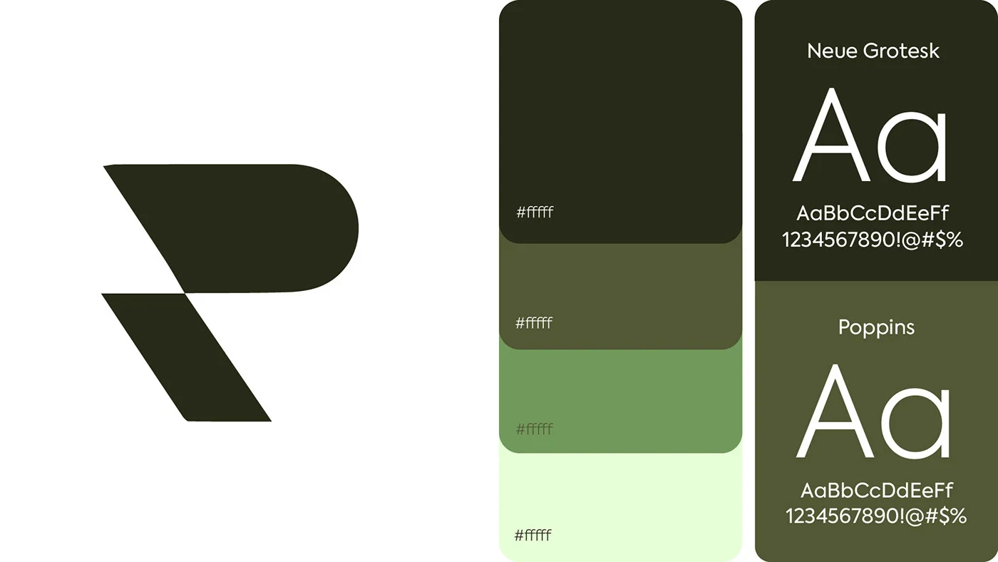 Posh Activewear brand identity presentation 3