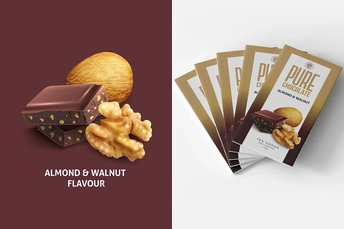 Pure Chocolate packaging design presentation 5