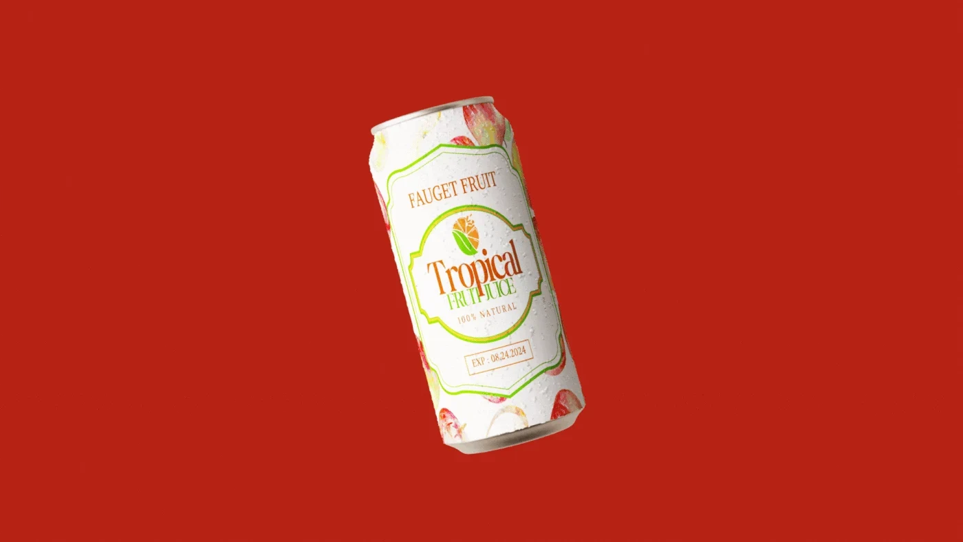 Tropical Beverage packaging design presentation 2