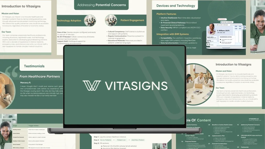 Vitasigns Healthcare Brand Identity